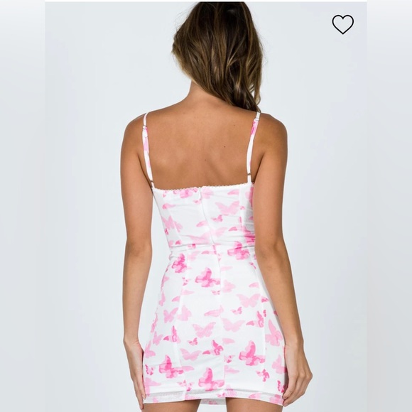 Princess Polly Pink Butterfly Dress - Picture 2 of 5